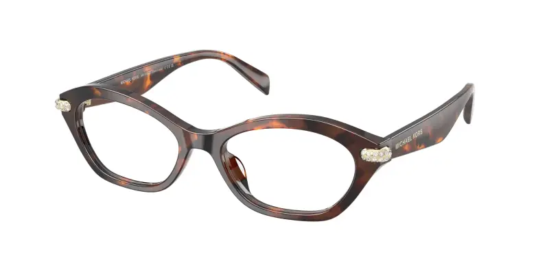 Donna Michael Kors MK4186BU SAINT LUCIA 4031 Montature da vista Acetato Tartaruga Trasparente Rotonda Normale