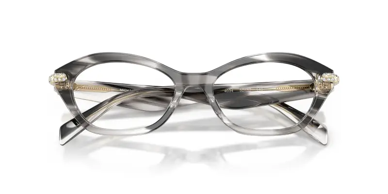 Donna Michael Kors MK4186BU SAINT LUCIA 4034 Montature da vista Acetato Nero Trasparente Rotonda Normale miniatura 2