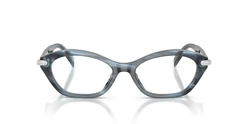 Donna Michael Kors MK4186BU SAINT LUCIA 4054 Montature da vista Acetato Blu Trasparente Rotonda Normale miniatura 3