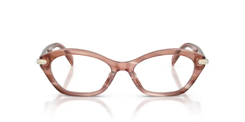 Donna Michael Kors MK4186BU SAINT LUCIA 4056 Montature da vista Acetato Rosa Trasparente Rotonda Normale miniatura 3