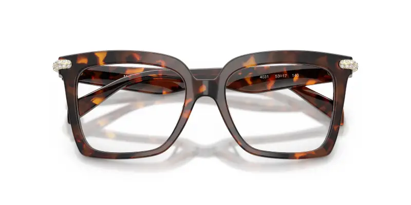 Donna Michael Kors MK4191BU EXUMAS 4031 Montature da vista Acetato Tartaruga Trasparente Squadrata Normale miniatura 2