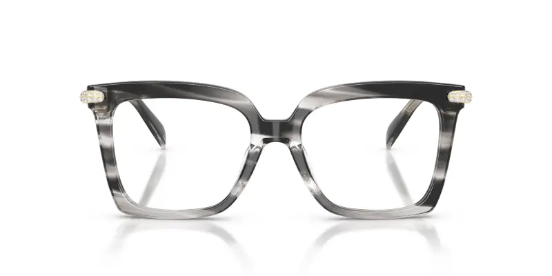 Donna Michael Kors MK4191BU EXUMAS 4034 Montature da vista Acetato Nero Trasparente Squadrata Normale miniatura 3