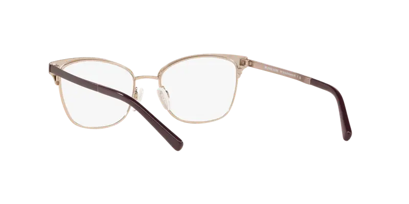 Michael Kors Donna MK3012 ADRIANNA IV 1108 Montature da vista Metallo Marrone Trasparente Cat Eye Normale miniatura 3