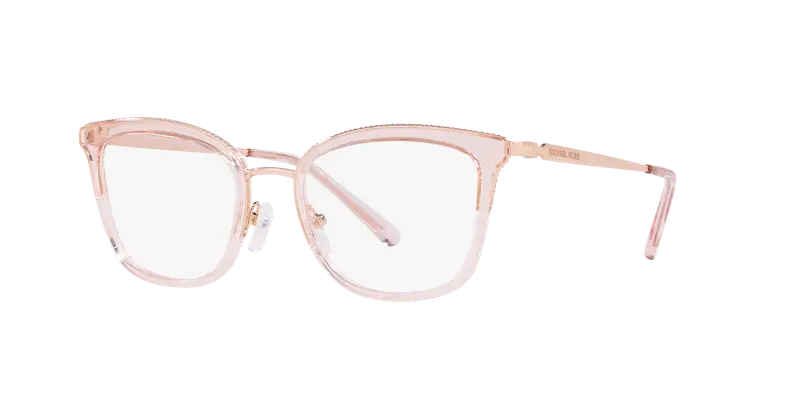 Michael Kors Donna MK3032 COCONUT GROVE 3417 Montature da vista Metallo Oro Trasparente Squadrata Normale