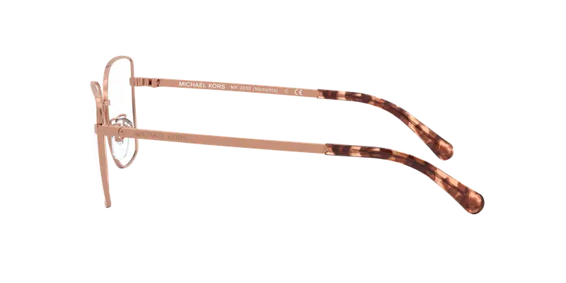 Michael Kors Donna MK3035 MEMPHIS 1108 Montature da vista Metallo Oro Trasparente Farfalla Normale miniatura 2