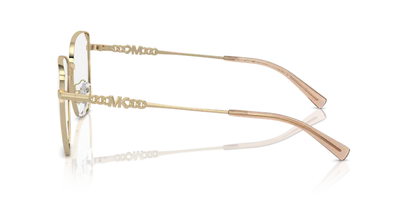 Michael Kors Donna MK3081D SHANGHAI 1014 Montature da vista Metallo Oro Trasparente Cat Eye Normale miniatura 3