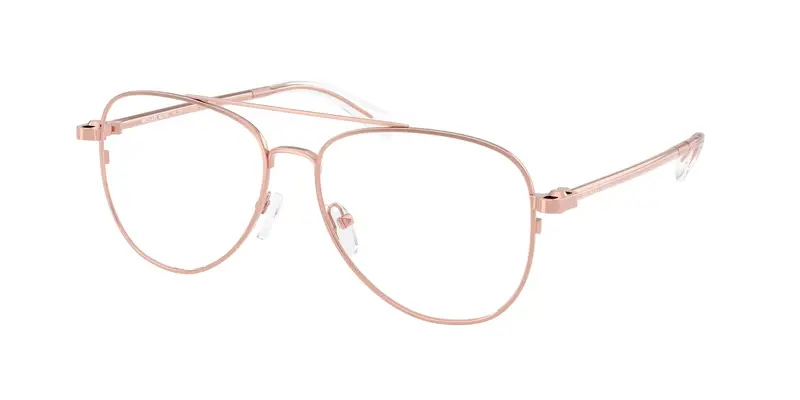 Michael Kors Donna MK3089 SãO PAULO 1108 Montature da vista Metallo Rosa Trasparente Pilot Normale