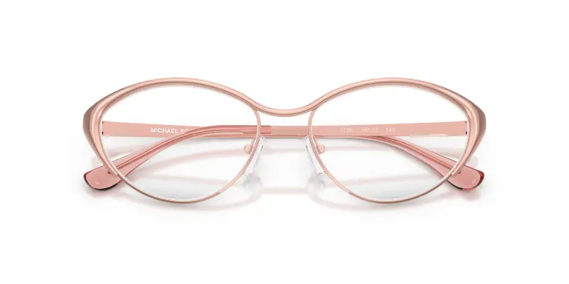 Donna MK3095 SANTA FE 1108 Montature da vista Metallo Oro Trasparente Rotonda Normale miniatura 2