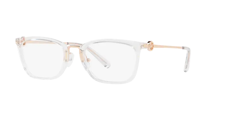 Michael Kors Donna MK4054 CAPTIVA 3105 Montature da vista Iniettato Trasparente Trasparente Squadrata Normale