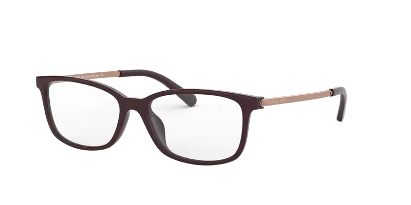 Michael Kors Donna MK4060U TELLURIDE 3344 Montature da vista Iniettato Marrone Trasparente Squadrata Normale