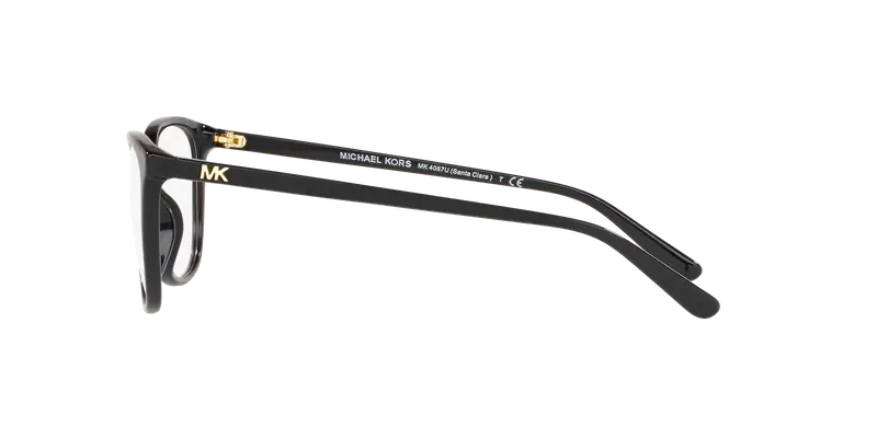 Michael Kors Donna MK4067U SANTA CLARA 3005 Montature da vista Acetato Nero Trasparente Squadrata Normale miniatura 2