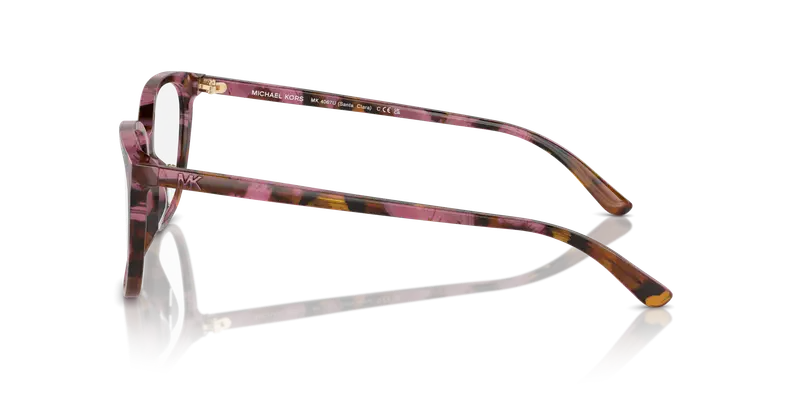 Michael Kors Donna MK4067U SANTA CLARA 3998 Montature da vista Acetato Tartaruga Trasparente Squadrata Normale miniatura 3