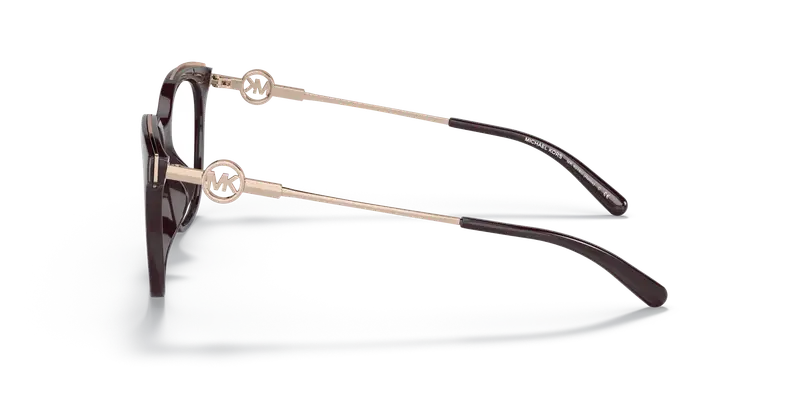 Michael Kors Donna MK4076U ROME 3344 Montature da vista Iniettato Marrone Trasparente Squadrata Normale miniatura 3