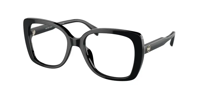 Michael Kors Donna MK4104U PERTH 3005 Montature da vista Acetato Nero Trasparente Squadrata Normale