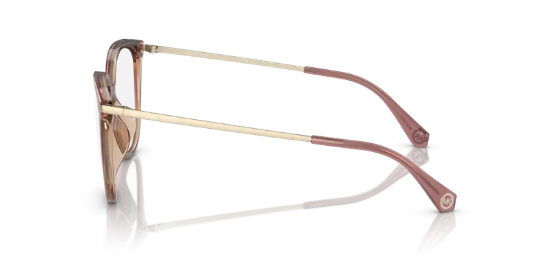 Michael Kors Donna MK4106U WESTPORT 3256 Montature da vista Iniettato Rosa Trasparente Rotonda Normale miniatura 3
