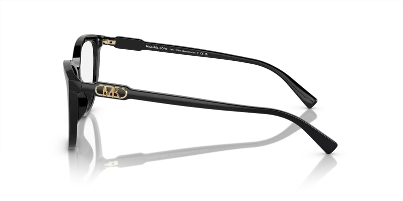 Michael Kors Donna MK4109U WESTMINSTER 3005 Montature da vista Acetato Nero Trasparente Cat Eye Normale miniatura 3