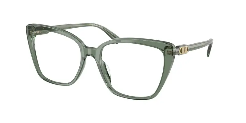 Michael Kors Donna MK4110U AVILA 4022 Montature da vista Acetato Verde Trasparente Squadrata Normale