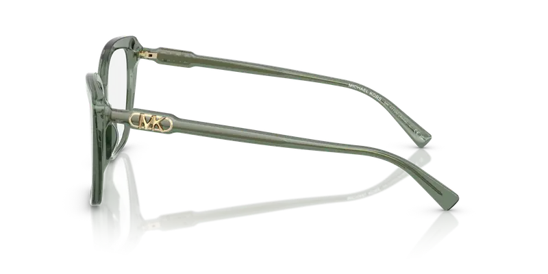 Michael Kors Donna MK4110U AVILA 4022 Montature da vista Acetato Verde Trasparente Squadrata Normale miniatura 3