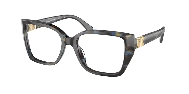 Michael Kors Donna MK4115U CASTELLO 3952 Montature da vista Acetato Blu Trasparente Squadrata Normale