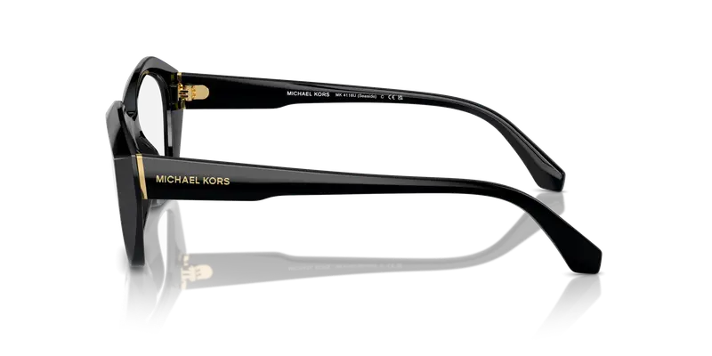 Michael Kors Donna MK4116U SEASIDE 3005 Montature da vista Iniettato Nero Trasparente Geometrica Normale miniatura 3