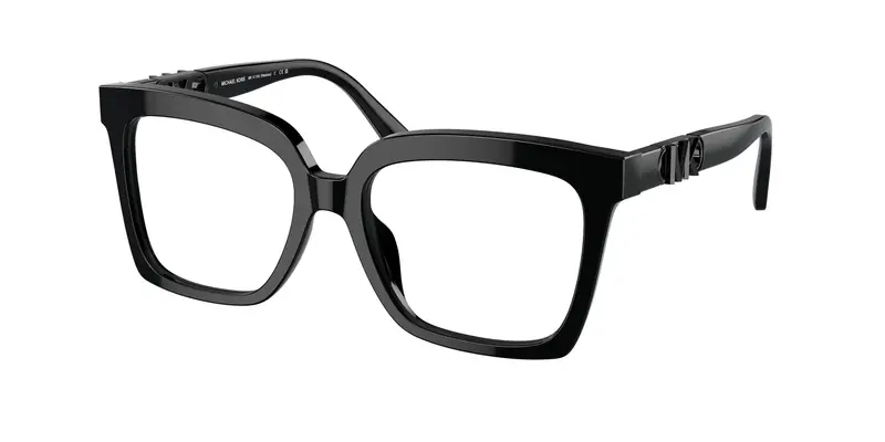 Michael Kors Donna MK4119U NASSAU 3005 Montature da vista Acetato Nero Trasparente Squadrata Normale