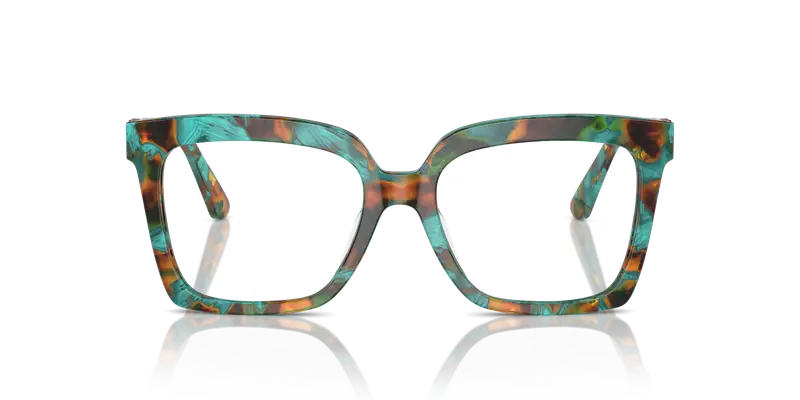 Michael Kors Donna MK4119U NASSAU 4000 Montature da vista Acetato Verde Trasparente Squadrata Normale miniatura 2