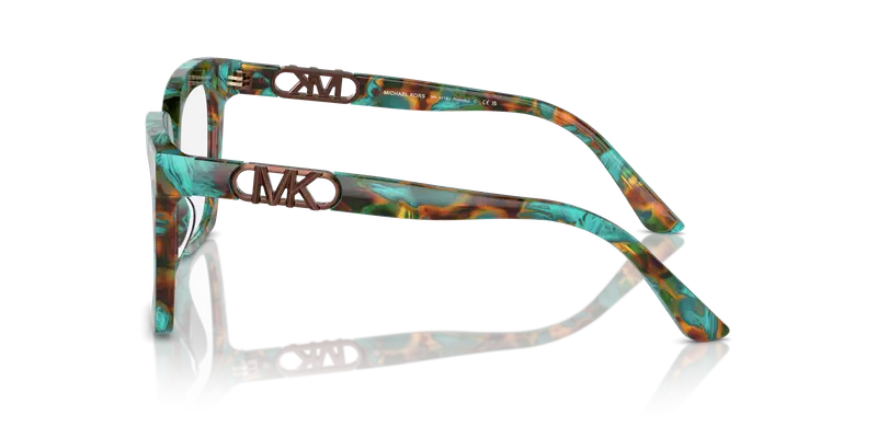 Michael Kors Donna MK4119U NASSAU 4000 Montature da vista Acetato Verde Trasparente Squadrata Normale miniatura 3