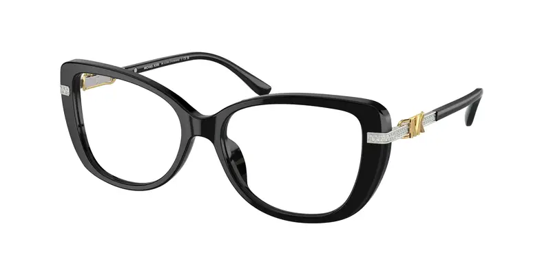 Michael Kors Donna MK4125BU FORMENTERA 3005 Montature da vista Acetato Nero Trasparente Cat Eye Normale