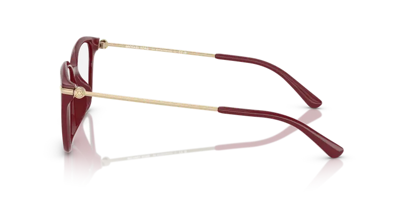 Michael Kors Donna MK4133D HAINAN 4004 Montature da vista Iniettato Rosso Trasparente Squadrata Normale miniatura 3