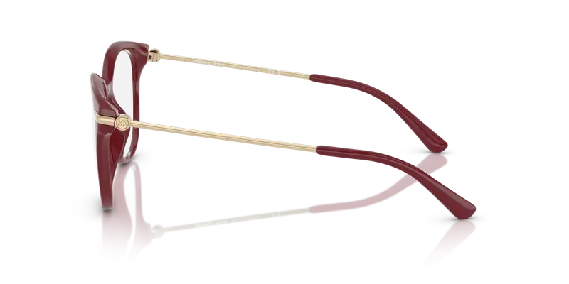 Michael Kors Donna MK4135U TORTOLA 4004 Montature da vista Iniettato Rosso Trasparente Rotonda Normale miniatura 3