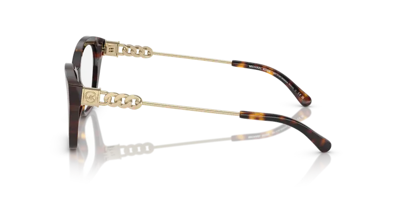 Michael Kors Donna MK4136 MAKENA BEACH 3006 Montature da vista Acetato Tartaruga Trasparente Squadrata Normale miniatura 3