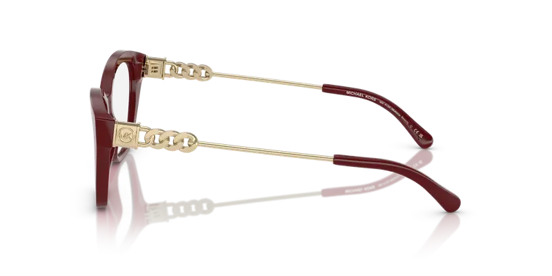 Michael Kors Donna MK4136 MAKENA BEACH 4004 Montature da vista Acetato Rosso Trasparente Squadrata Normale miniatura 3