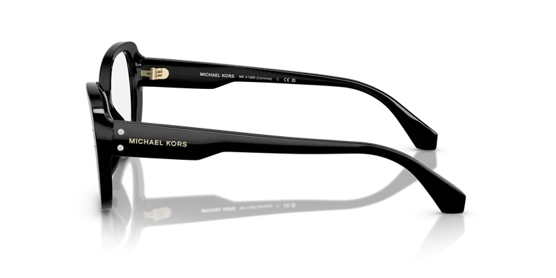 Michael Kors Donna MK4138B CERVINIA 3005 Montature da vista Acetato Nero Trasparente Farfalla Normale miniatura 3