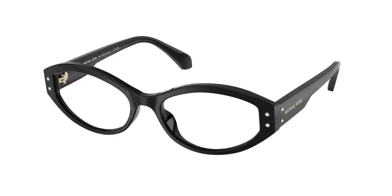 Michael Kors Donna MK4139B CORVARA 3005 Montature da vista Acetato Nero Trasparente Rotonda Normale