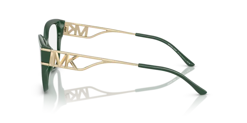 Michael Kors Donna MK4140U BIERZO 4006 Montature da vista Iniettato Verde Trasparente Squadrata Normale miniatura 3