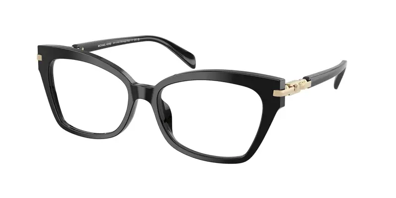 Michael Kors Donna MK4146U MONTEGO BAY 3005 Montature da vista Acetato Nero Trasparente Cat Eye Normale