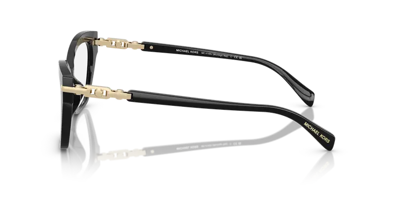 Michael Kors Donna MK4146U MONTEGO BAY 3005 Montature da vista Acetato Nero Trasparente Cat Eye Normale miniatura 3