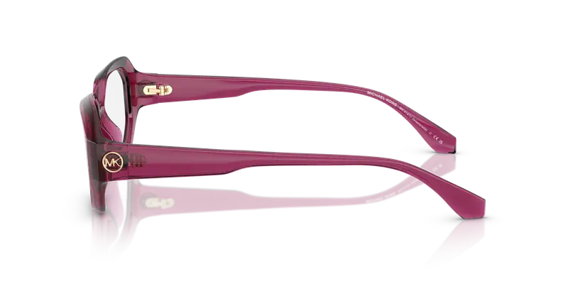 Michael Kors Donna MK4147U ISLAMORADA 4020 Montature da vista Iniettato Rosa Trasparente Geometrica Normale miniatura 3