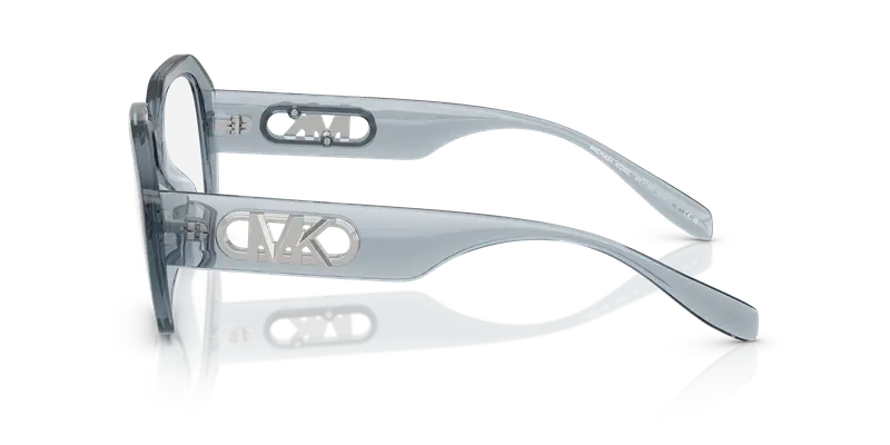 Michael Kors Donna MK4148U VALLETTA 4014 Montature da vista Iniettato Blu Trasparente Geometrica Normale miniatura 3