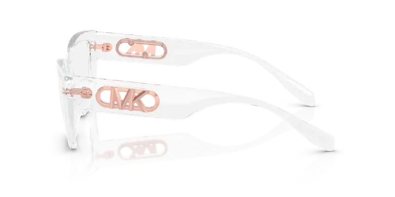 Michael Kors Donna MK4149U PUGLIA 3050 Montature da vista Iniettato Trasparente Trasparente Squadrata Normale miniatura 3