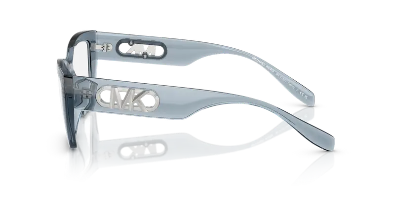 Michael Kors Donna MK4149U PUGLIA 4014 Montature da vista Iniettato Blu Trasparente Squadrata Normale miniatura 3