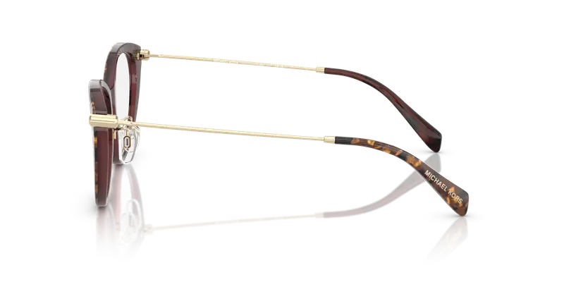 Michael Kors Donna MK4153D YANGTZE 4016 Montature da vista Acetato Marrone Trasparente Cat Eye Normale miniatura 3
