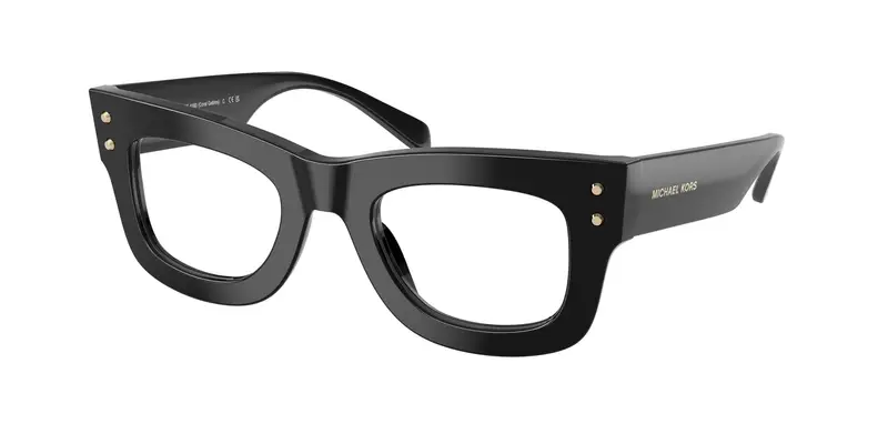Michael Kors Donna MK4160 CORAL GABLES 3005 Montature da vista Acetato Nero Trasparente Squadrata Normale