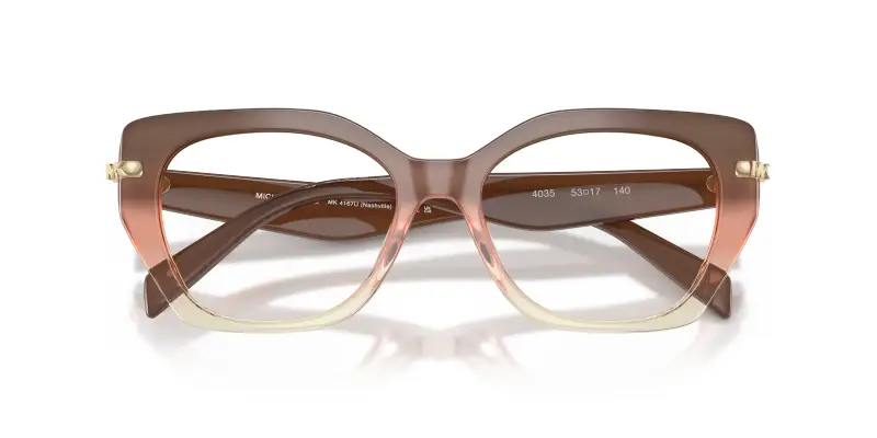 Donna MK4167U NASHVILLE 4035 Montature da vista Acetato Rosa Trasparente Geometrica Normale miniatura 2