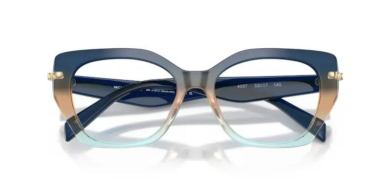 Donna MK4167U NASHVILLE 4037 Montature da vista Acetato Blu Trasparente Geometrica Normale miniatura 2