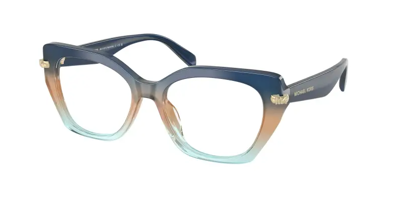 Donna MK4167U NASHVILLE 4037 Montature da vista Acetato Blu Trasparente Geometrica Normale