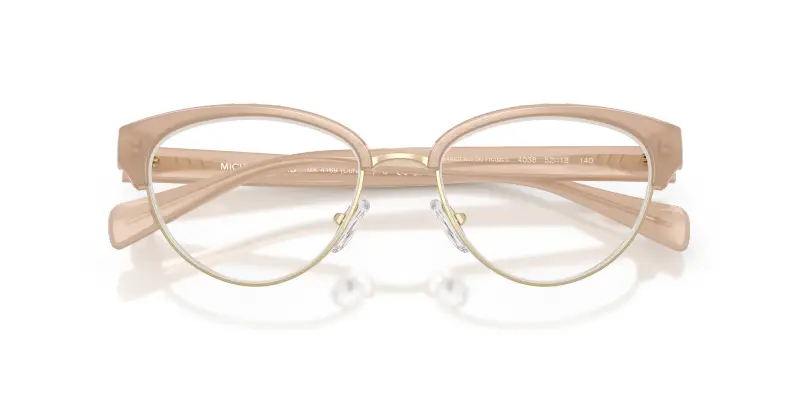 Donna MK4169 CURACAO 4038 Montature da vista Iniettato Marrone Trasparente Cat Eye Normale miniatura 2