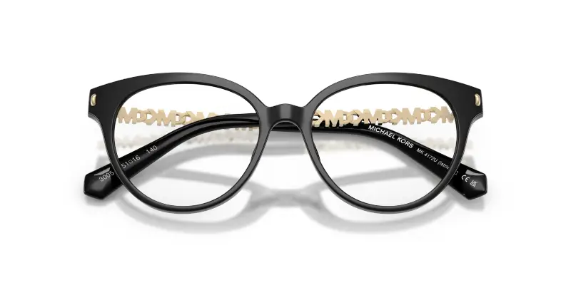 Donna MK4172U ISTRIA 3005 Montature da vista Iniettato Nero Trasparente Rotonda Normale miniatura 2