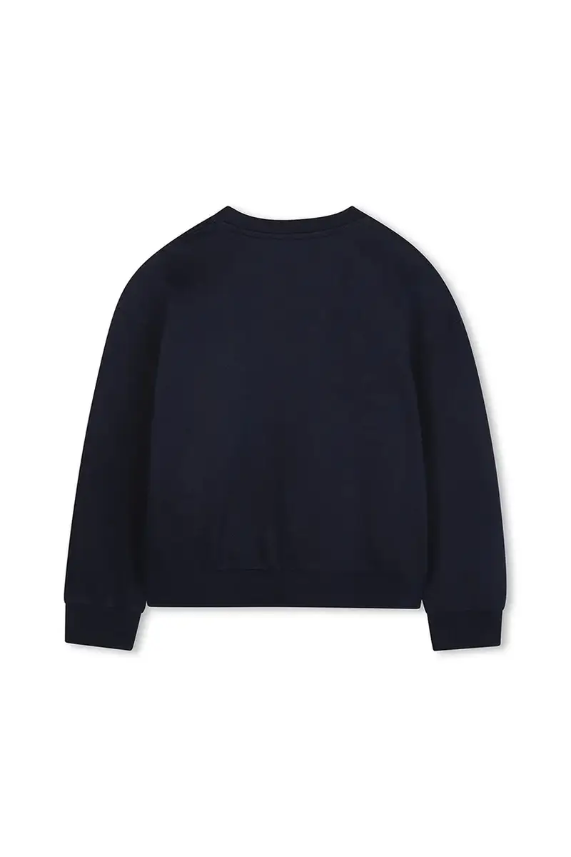 felpa in cotone bambino/a colore blu navy R30469 miniatura 2