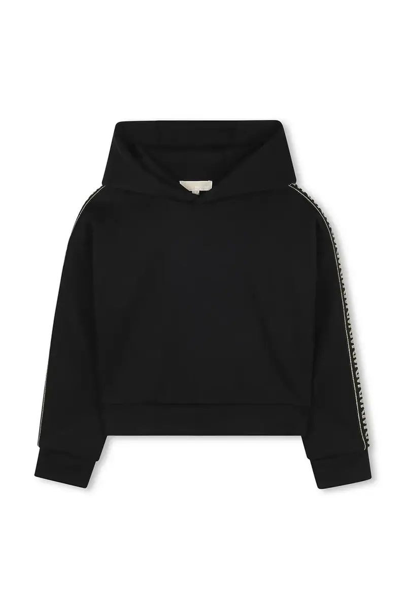 felpa per bambini colore nero con cappuccio R30478 miniatura 2